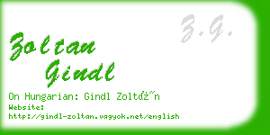 zoltan gindl business card